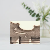 Violine, Viola, Cello? Postkarte (Stehend Vorderseite)