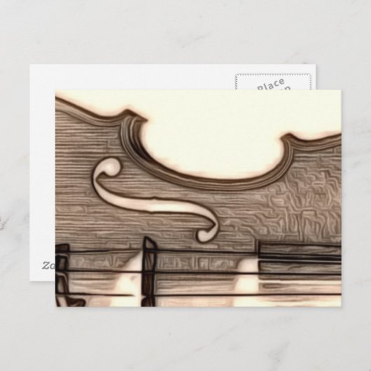 Violine, Viola, Cello? Postkarte (Vorne/Hinten)