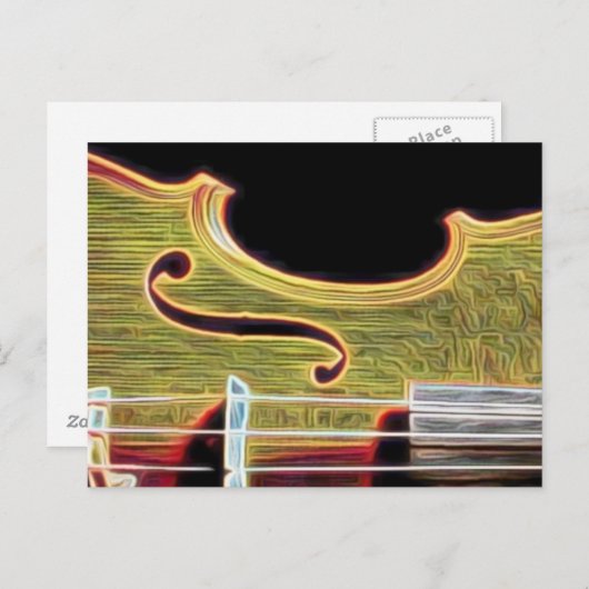 Violine, Viola, Cello? Postkarte (Vorne/Hinten)