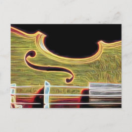 Violine, Viola, Cello? Postkarte