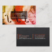 Violine Visitenkarte (Vorne/Hinten)