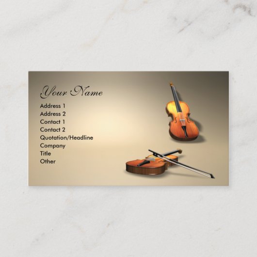 Violine Visitenkarte (Vorderseite)