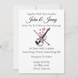 Violine Wedding Einladung Violinist Musicians