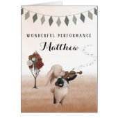 Violine Wonderful Performance Grußkarte (Vorne)