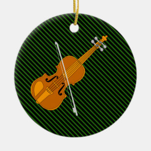 Violine Zeichnend Keramik Ornament
