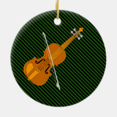 Violine Zeichnend Keramik Ornament (Hinten)