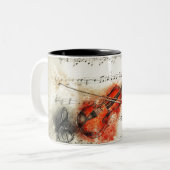 Violine Zweifarbige Tasse (Vorderseite Links)