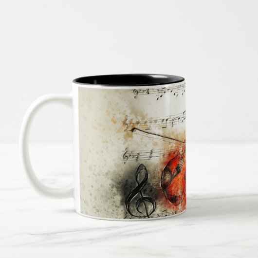 Violine Zweifarbige Tasse (Links)