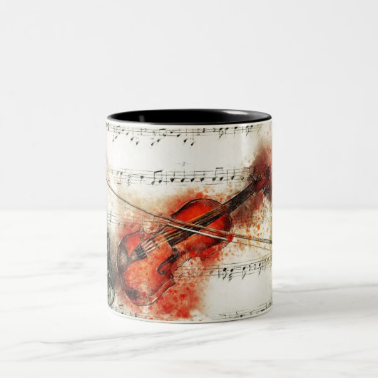 Violine Zweifarbige Tasse (Mittel)