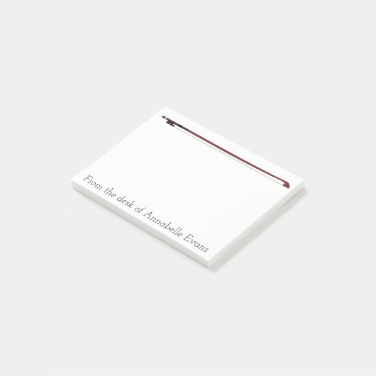 Violinen-Bogen Post-it Klebezettel (angewinkelt)