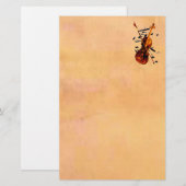 Violinen-Briefpapier Briefpapier (Vorne/Hinten)