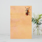 Violinen-Briefpapier Briefpapier (Stehend Vorderseite)