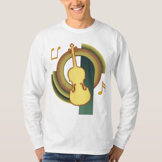 Violinen-Deko T-Shirt (Vorderseite)
