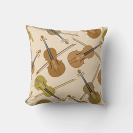 Violinen-Druck-Muster Kissen