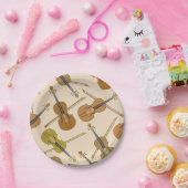 Violinen-Druck-Muster Pappteller (Party)