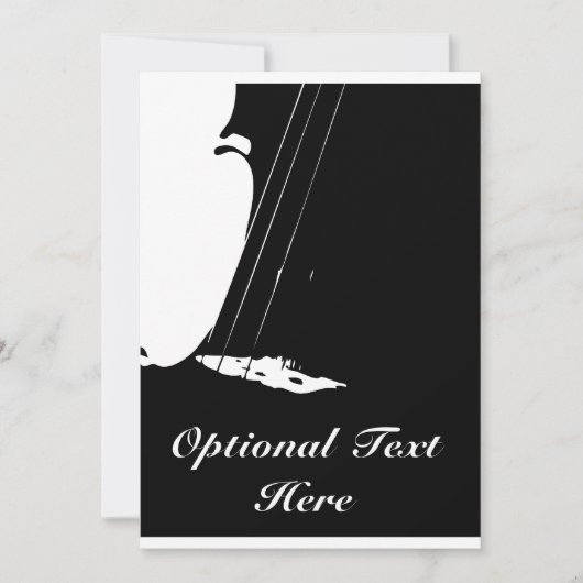 Violinen-Erwägungsgrunden-Einladung Einladung (Vorderseite)