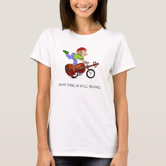 VIOLINEN-FAHRRAD - T - SHIRT (Vorderseite)