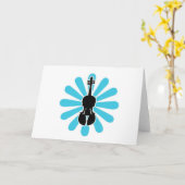 Violinen-Gänseblümchen Notecards Karte (Gelbe Blume)