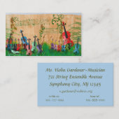 Violinen-Garten Visitenkarte (Vorne/Hinten)