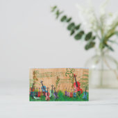 Violinen-Garten Visitenkarte (Stehend Vorderseite)