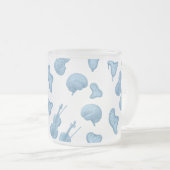 Violinen, Gehirne und Melken Unperfekte Uhren Mattglastasse (VorderseiteRechts)