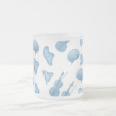 Violinen, Gehirne und Melken Unperfekte Uhren Mattglastasse (Mittel)