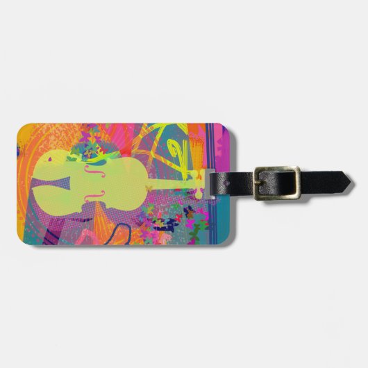 Violinen-Geschenk+Fall-Umbau Gepäckanhänger (Vorderseite horizontal)