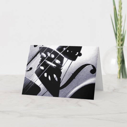 Violinen-Gruß-Karte Karte (Vorderseite)