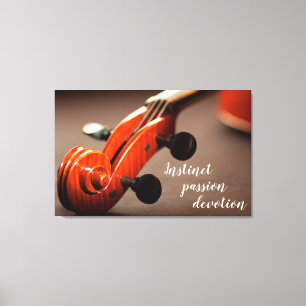 Violinen-Hauptinspirations-Leinwand Leinwanddruck