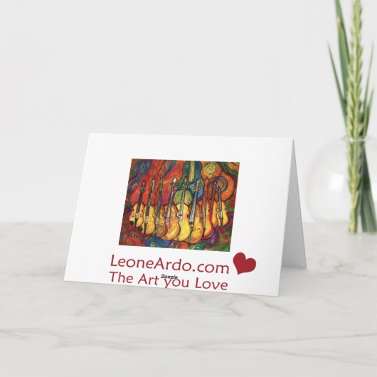 Violinen Karte (Rückseite)