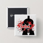 Violinen-Knopf Button (Vorne & Hinten)