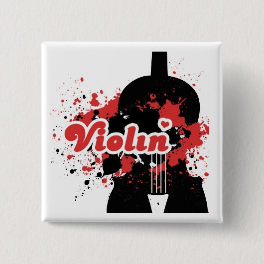 Violinen-Knopf Button (Vorderseite)