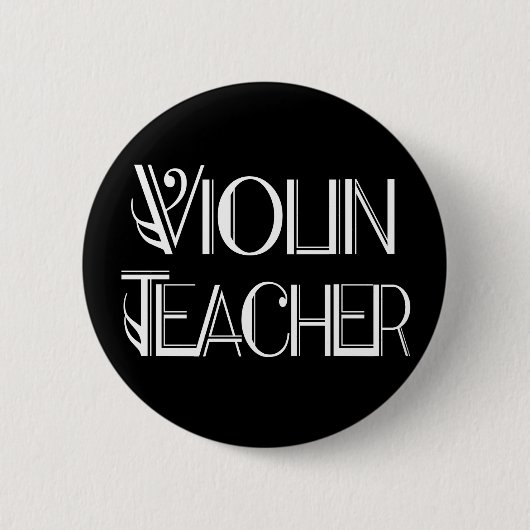 Violinen-Lehrer-Knopf Button (Vorderseite)