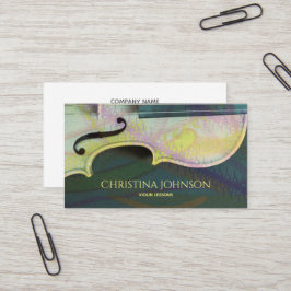 Violinen-Lehrer-Lehrer-Musiker-Künstler Luthier Visitenkarte