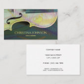 Violinen-Lehrer-Lehrer-Musiker-Künstler Luthier Visitenkarte (Vorne/Hinten)