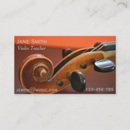 Violinen-Lehrer-Schnurinstrument-Musiktutor Visitenkarte