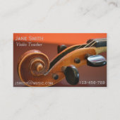 Violinen-Lehrer-Schnurinstrument-Musiktutor Visitenkarte (Vorderseite)