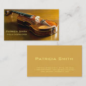 Violinen-Lektions-Visitenkarten Visitenkarte (Vorne/Hinten)