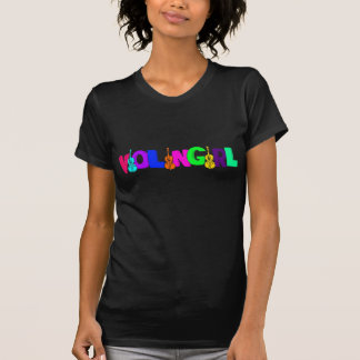 Violinen-Mädchen T-Shirt