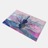 Violinen-Musik-Baum Fußmatte (Schrägansicht)