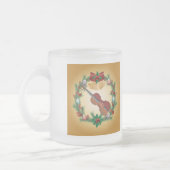 Violinen-Musik-WeihnachtsKranz-Musiker-Geschenk Mattglastasse (Links)