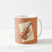 Violinen Notenblatt Kaffeetasse (VorderseiteRechts)