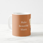 Violinen Notenblatt Kaffeetasse (Vorderseite Links)