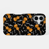 Violinen Notenmuster iPhone 16 Hülle (Rückseite (Horizontal))