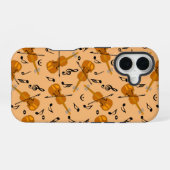 Violinen Notenmuster iPhone 16 Hülle (Rückseite (Horizontal))