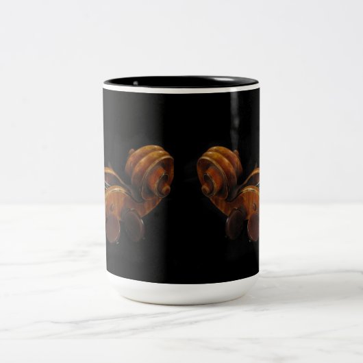 Violinen-Rollen Zweifarbige Tasse (Mittel)