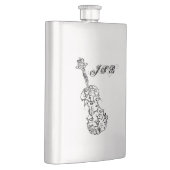 Violinen-schwarze Linie, die kundengerechtes Flachmann (Rechts)