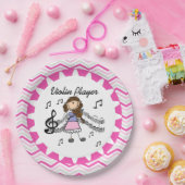 Violinen-Spieler-Papier-Teller Pappteller (Party)