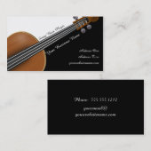 Violinen-Spieler Visitenkarte (Vorne/Hinten)