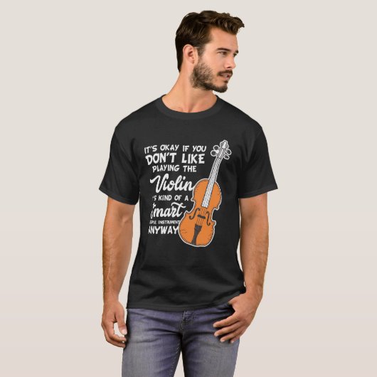 Violinen-T - Shirt - lustiges intelligentes (Vorne ganz)